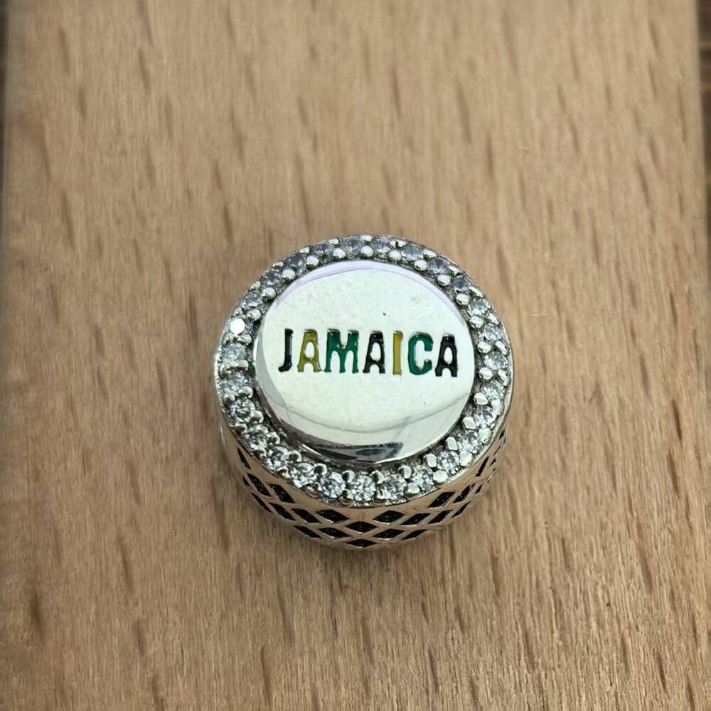 Pandora Jamaica Flag Charm, S925 Silver Bracelets - Picture 2 of 4